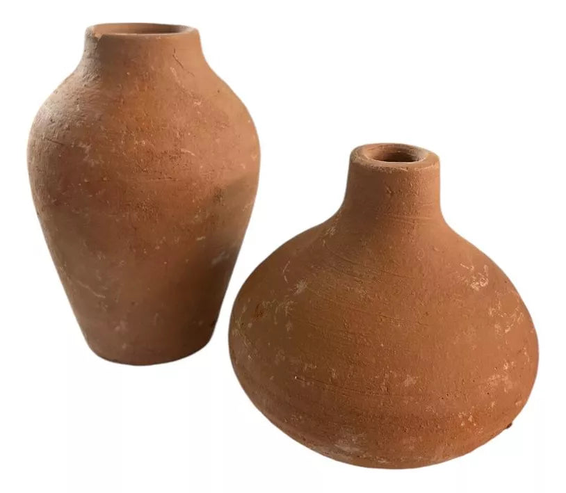 JARRONES 15 CM DE BARRO