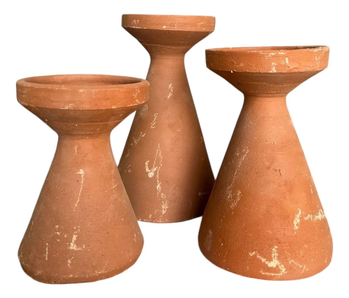 JUEGO DE 3 CANDELEROS PORTAVELAS